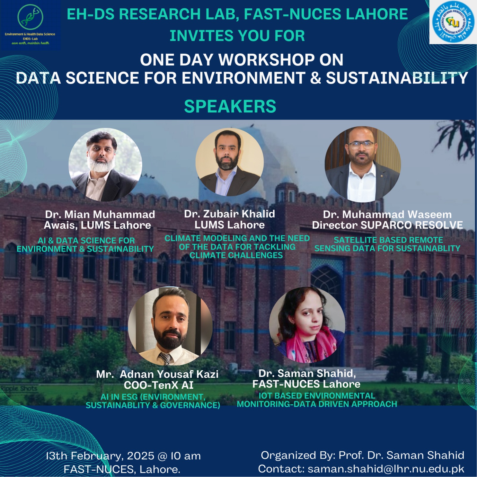 Workshop on Data Science for Environment & Sustainability 2025